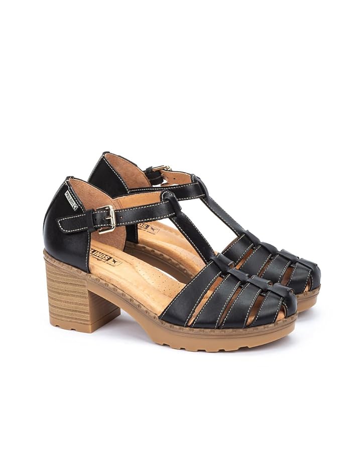 【中古】 Sevillanas LosPalosDelFlamenco Amazon.com | PIKOLINOS Heeled Sandals Leather Canarias for